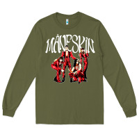 Army Green maneskin rock Long Sleeve Tee - artisFamous