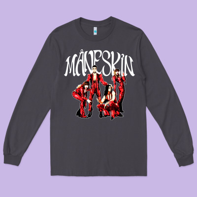 Maneskin Rock Long Sleeve Tee Designed By Artisfamous