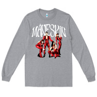 Heather Grey maneskin rock Long Sleeve Tee - artisFamous