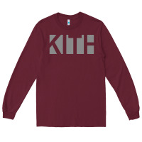 Burgundy kith Long Sleeve Tee - artisFamous