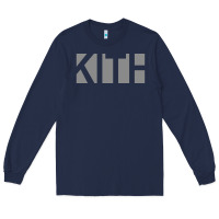 Navy kith Long Sleeve Tee - artisFamous