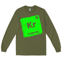 Army Green kr kryptonite Long Sleeve Tee - artisFamous
