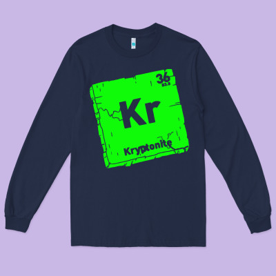 Kr Kryptonite Long Sleeve Tee Designed By Artisfamous
