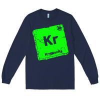 Navy kr kryptonite Long Sleeve Tee - artisFamous