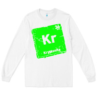 White kr kryptonite Long Sleeve Tee - artisFamous