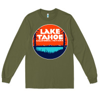 Army Green lake tahoe california Long Sleeve Tee - artisFamous