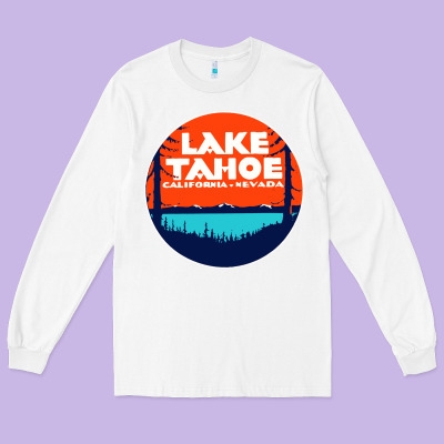 Lake Tahoe California Long Sleeve Tee Designed By Artisfamous