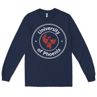 Navy university of phoenix white red Long Sleeve Tee - artisFamous
