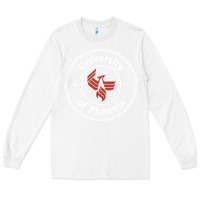 White university of phoenix white red Long Sleeve Tee - artisFamous