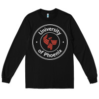 Black university of phoenix white red Long Sleeve Tee - artisFamous