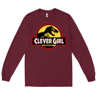 Burgundy clever girl Long Sleeve Tee - artisFamous
