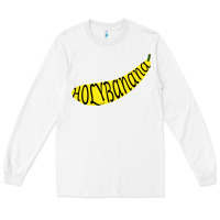 White Holy Banana Long Sleeve Tee - artisFamous