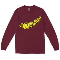 Burgundy Holy Banana Long Sleeve Tee - artisFamous