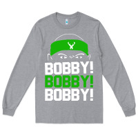 Heather Grey bobby portis bobby bobby Long Sleeve Tee - artisFamous