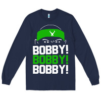 Navy bobby portis bobby bobby Long Sleeve Tee - artisFamous