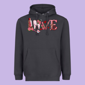 Valentines Day Dental Love Heavyweight Hoodie Designed By Ranaportraitstore