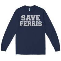 Navy save ferris Long Sleeve Tee - artisFamous