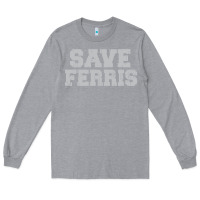 Heather Grey save ferris Long Sleeve Tee - artisFamous