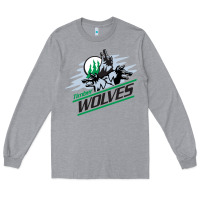 Heather Grey timber wolves Long Sleeve Tee - artisFamous