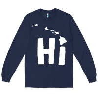 Navy hi hawaii Long Sleeve Tee - artisFamous