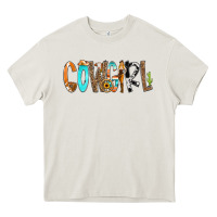 Cream Cowgirl Min Heavy Core Tee - CowCowDesign