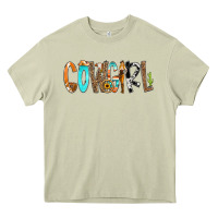 Mossy Cowgirl Min Heavy Core Tee - CowCowDesign
