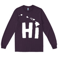 Plum hi hawaii Long Sleeve Tee - artisFamous
