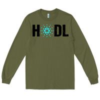 Army Green hodl cardano Long Sleeve Tee - artisFamous