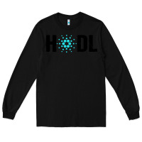 Black hodl cardano Long Sleeve Tee - artisFamous