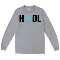 Heather Grey hodl cardano Long Sleeve Tee - artisFamous