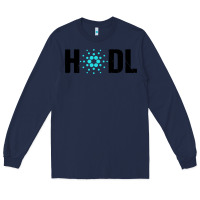 Navy hodl cardano Long Sleeve Tee - artisFamous