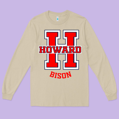 Howard 1867 University Long Sleeve Tee Designed By Artisfamous