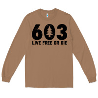 Live Free Or Die 603 Tree Long Sleeve Tee | Teevron