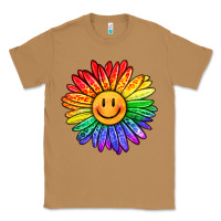 Toasted Coconut rainbow smiley face sunflower Classic Tee - OliviaCreatesArt