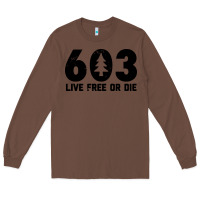 Chestnut live free or die 603 tree Long Sleeve Tee - artisFamous