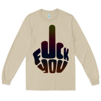 Mushroom fuck you middle finger Long Sleeve Tee - artisFamous