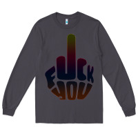 Smoke fuck you middle finger Long Sleeve Tee - artisFamous