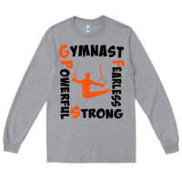Heather Grey awesome gymnastics boy gymnast power strong Long Sleeve Tee - artisFamous