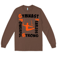 Chestnut awesome gymnastics boy gymnast power strong Long Sleeve Tee - artisFamous