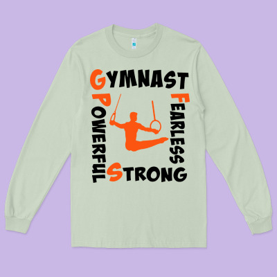 Awesome Gymnastics Boy Gymnast Power Strong Long Sleeve Tee Designed By Artisfamous