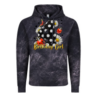 Cloud Black ladybug birthday girl age 4 Vintage Hoodie - LillyAllenDesigns