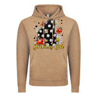 Vintage Coffee ladybug birthday girl age 4 Vintage Hoodie - LillyAllenDesigns