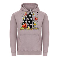 Vintage Zinc ladybug birthday girl age 4 Vintage Hoodie - LillyAllenDesigns