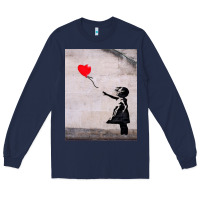 Navy banksy, hope Long Sleeve Tee - artisFamous
