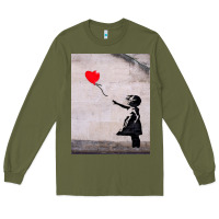 Army Green banksy, hope Long Sleeve Tee - artisFamous