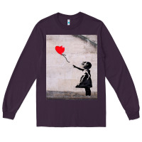 Plum banksy, hope Long Sleeve Tee - artisFamous