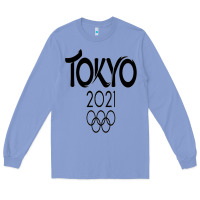 Colony Blue Olympic RingTokyo 2020 Long Sleeve Tee - artisFamous