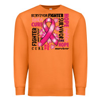 Survivor Breast Cancer Ribbon Premium Sweatshirt | Teevron