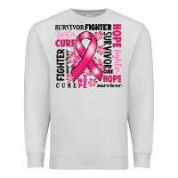 Dove Grey survivor breast cancer ribbon Premium Sweatshirt - RanaPortraitStore