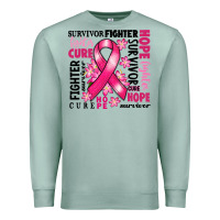 Seafoam survivor breast cancer ribbon Premium Sweatshirt - RanaPortraitStore